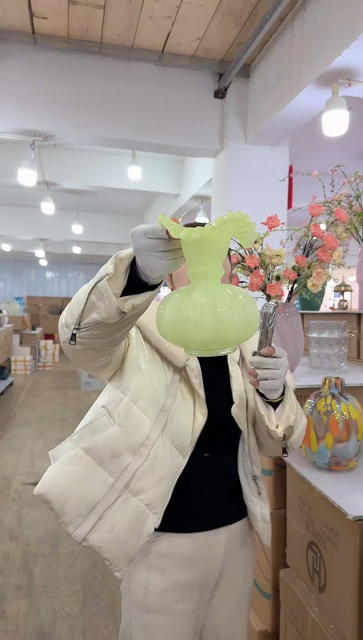 【闪购商品】琉璃迪喜花器-v-早5