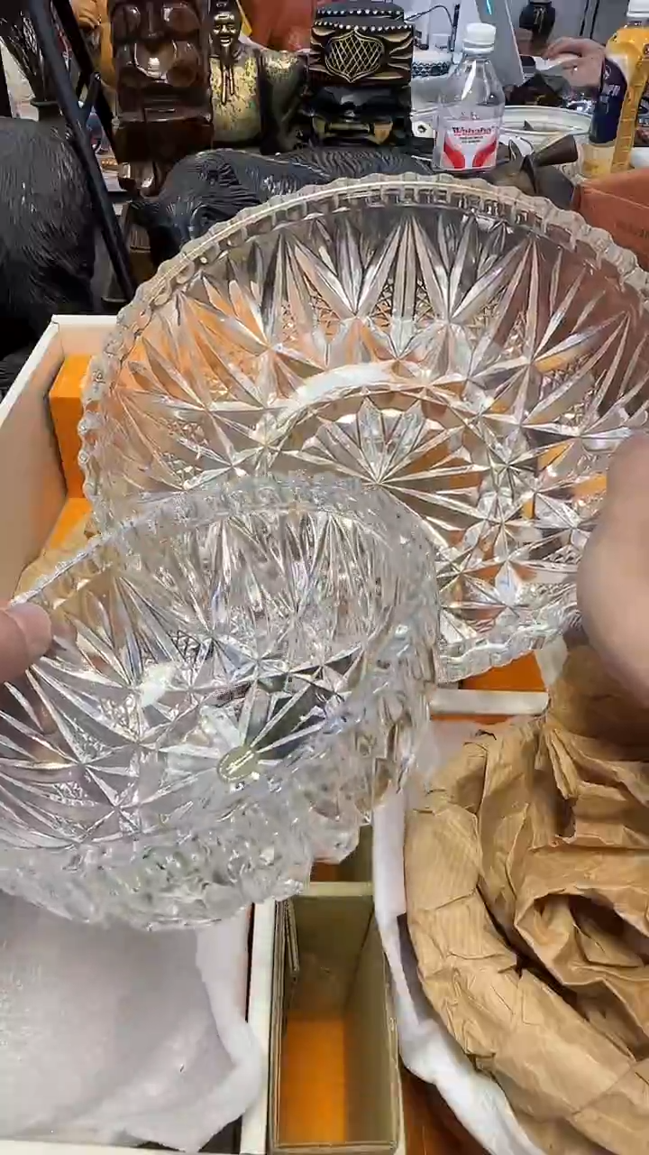 517hoya水晶钵一大6小