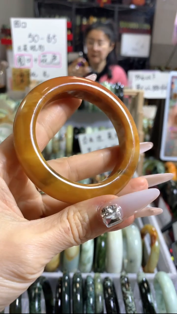 未镶嵌岫玉手镯26 54+