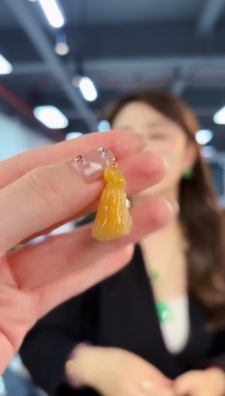 【闪购商品】翡翠颈饰18K金镶嵌缅料A货/支持复检/一件