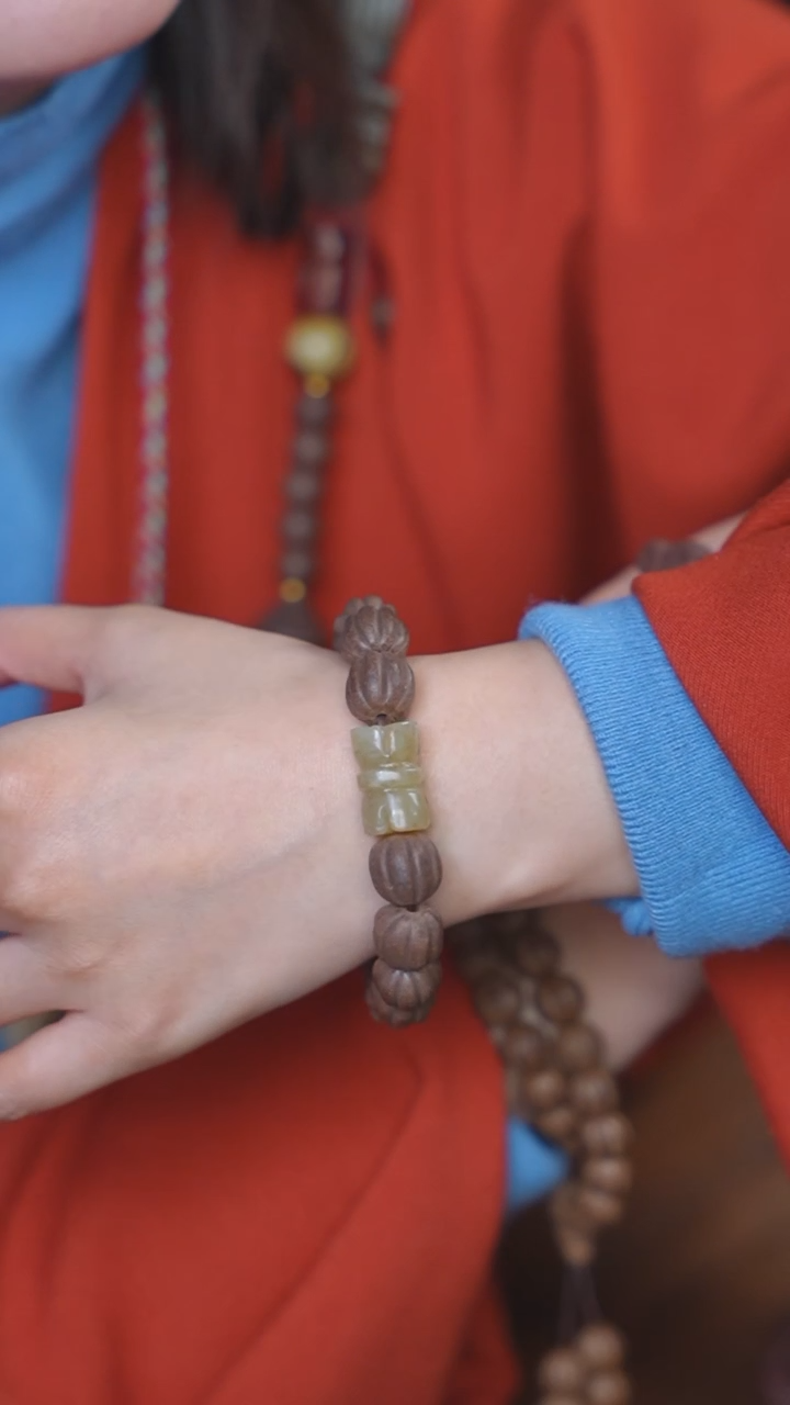 【闪购商品】泥塑次第花开 1.3瓜珠单圈手串