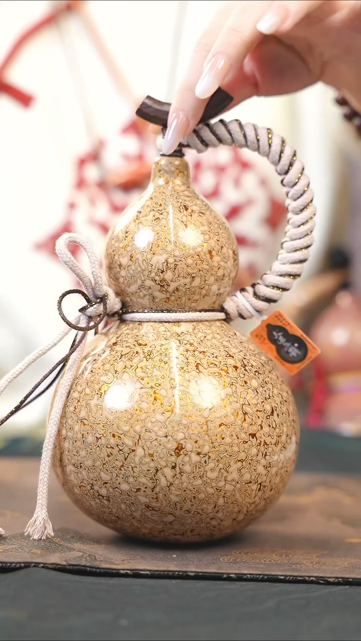 【闪购商品】RZ127漆艺酒葫芦不包手串及旋转底座