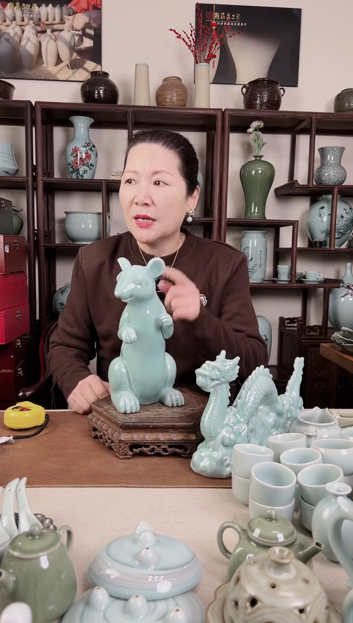 【闪购商品】杯青瓷 十二生肖 鼠（带礼盒）