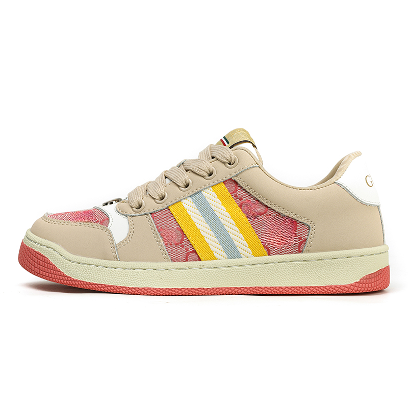 酷奇经典脏脏杏粉女低帮百搭板鞋运动鞋复古休闲鞋耐磨防滑潮品