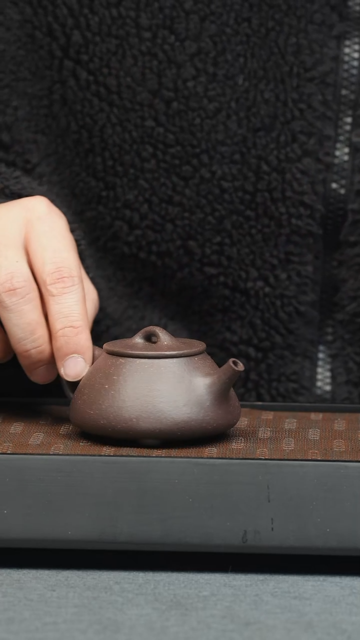 【闪购商品】紫砂茶壶五堂 景舟-平盖瓢-手工炼泥