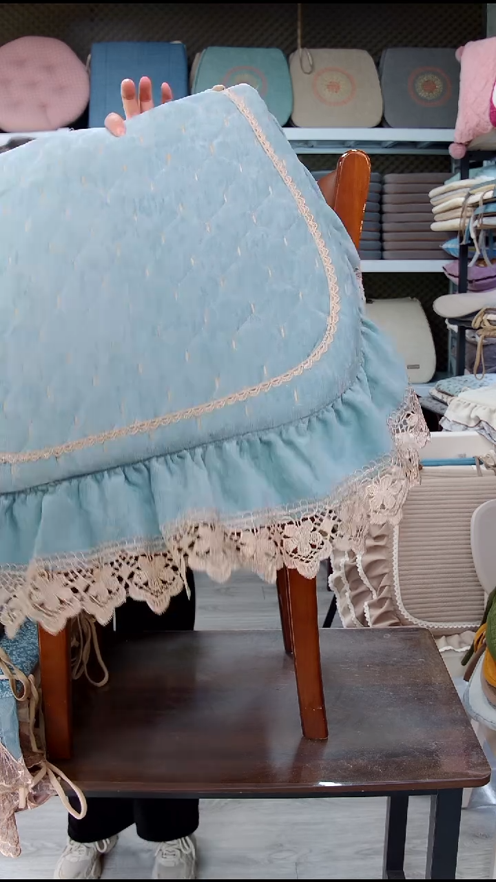 布布雪尼尔水绒大边：绿色6个