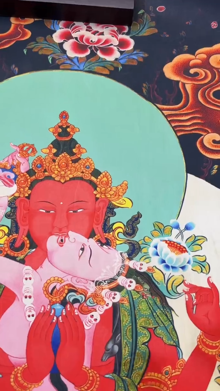 装裱画手绘唐卡藏艺阁 TK16006