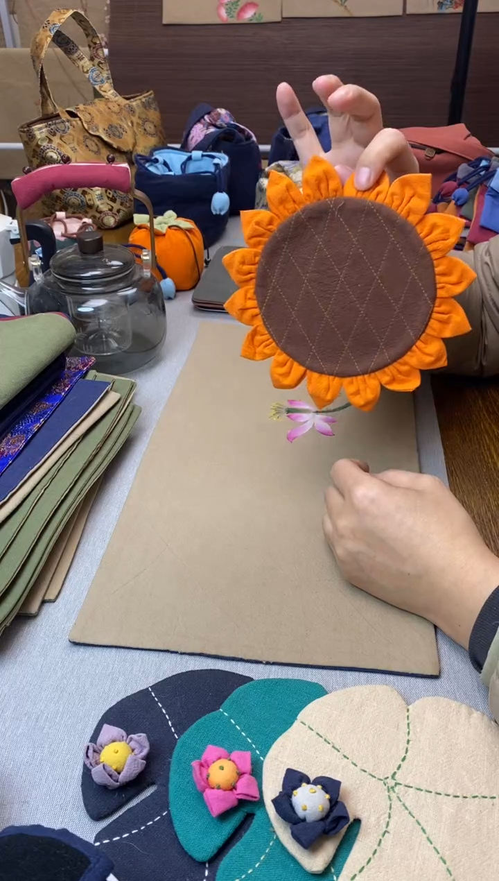 向日葵壶垫 茶道