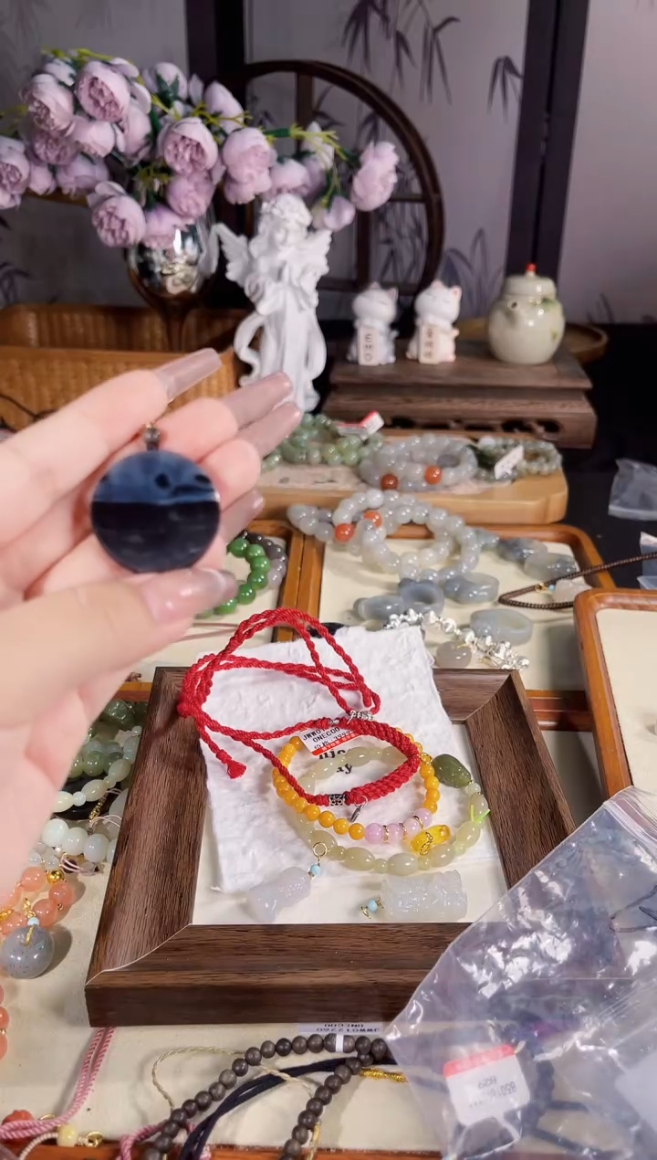 和田玉银S925镶嵌吊坠(不含链)多样性发货其一孤品默认微瑕