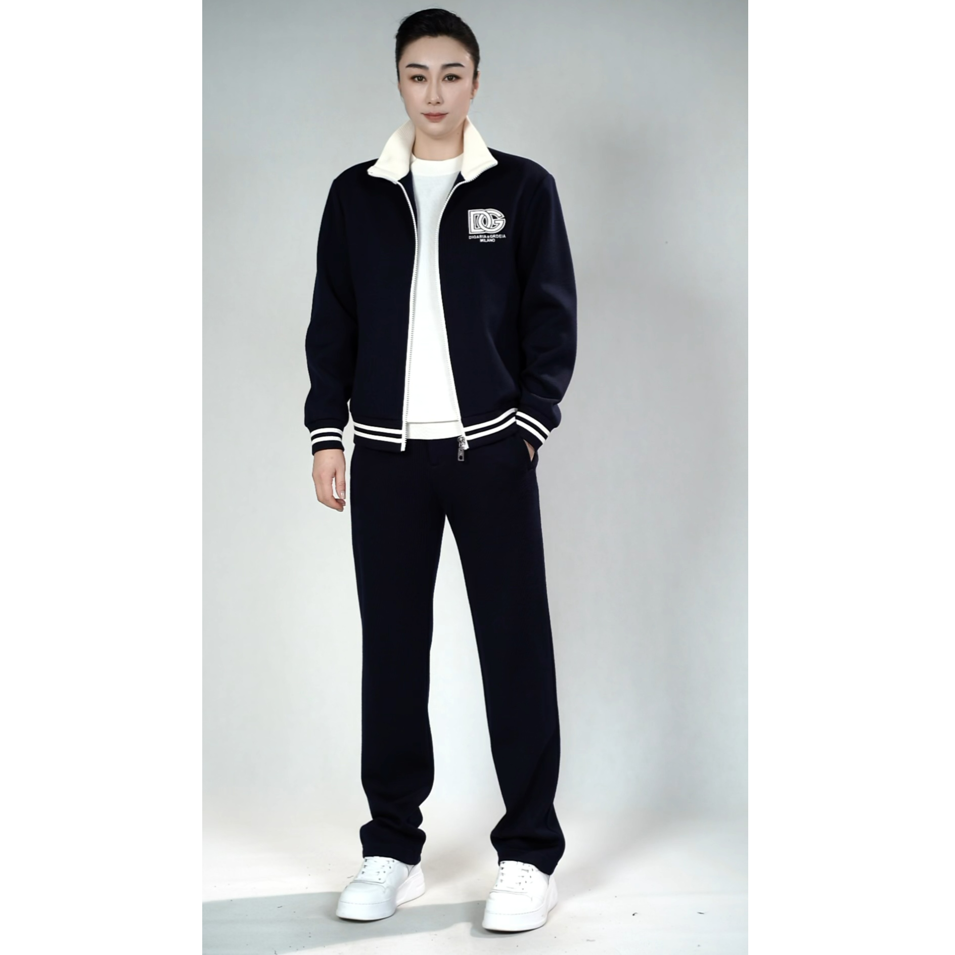 DG迪噶雅男士羊毛休闲套装F090+F091秋季宽松慵懒时尚羊毛套装