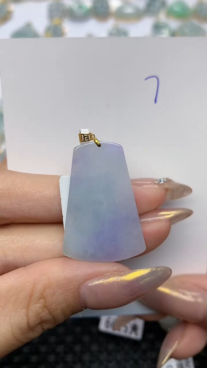 【闪购商品】翡翠颈饰18K金镶嵌 天然翡翠A货