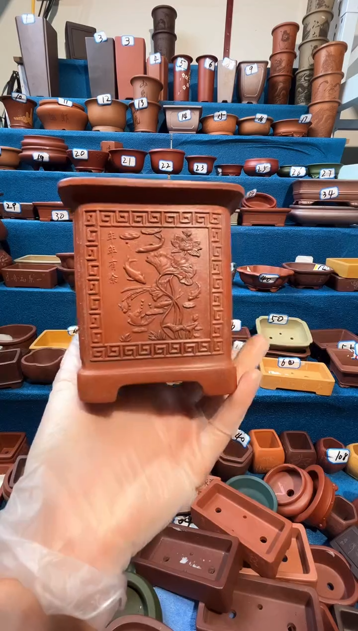 【闪购商品】紫砂紫砂花盆8*9