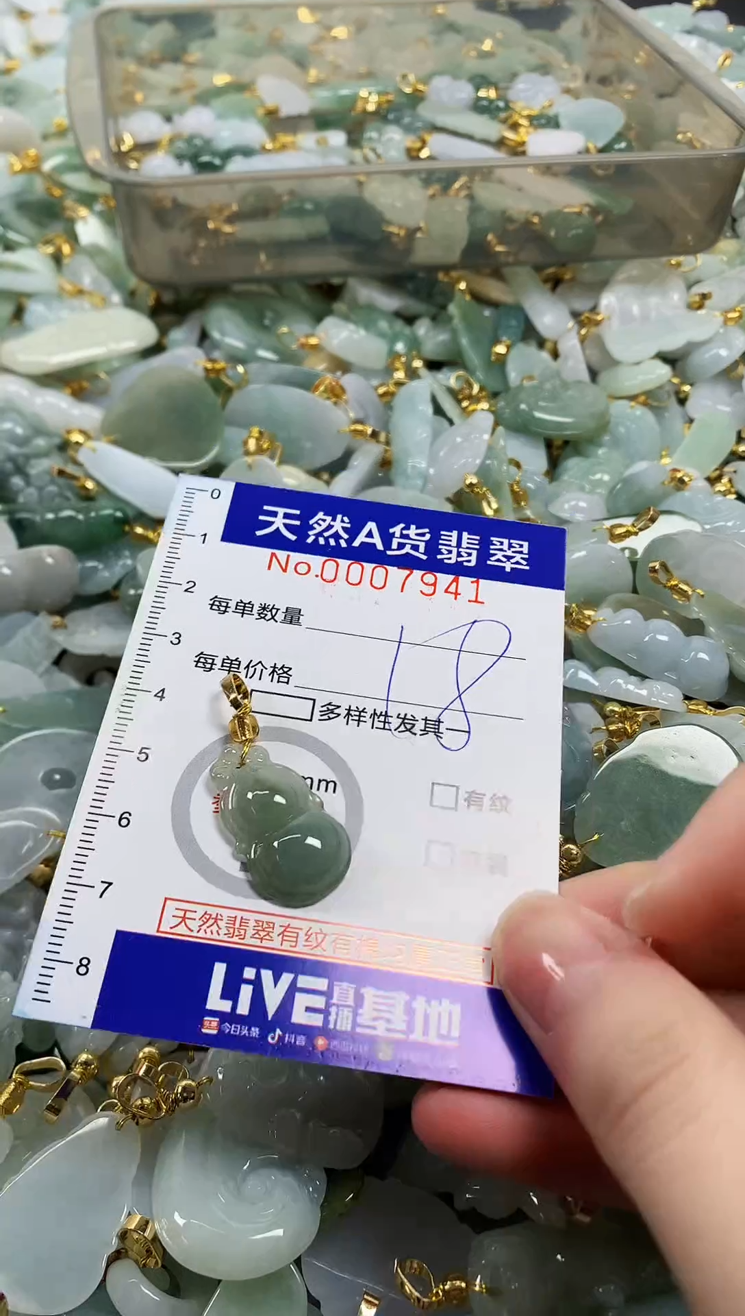 颈饰未镶嵌翡翠天然a货翡翠