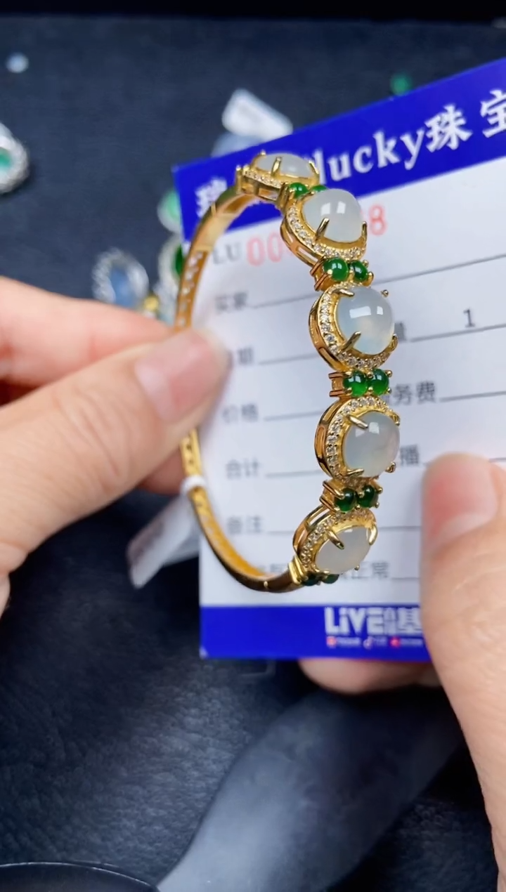 【闪购商品】翡翠颈饰银S925镶嵌8478