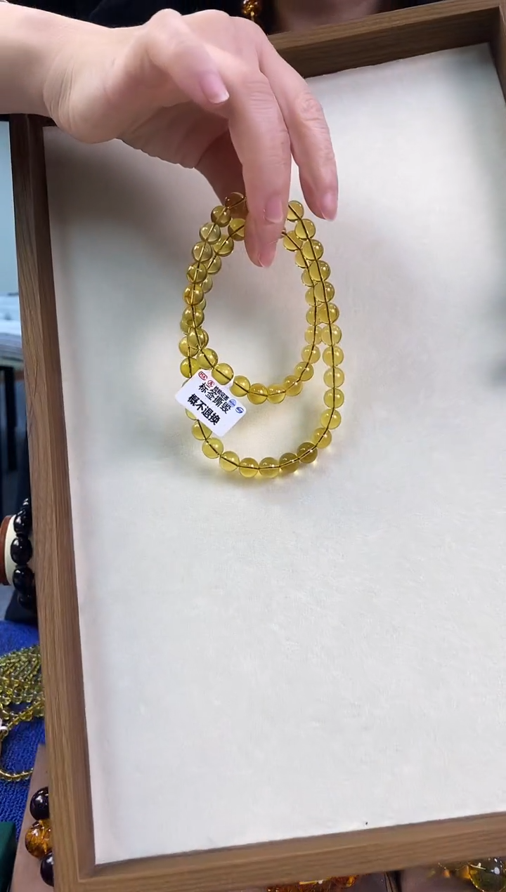 【闪购商品】蓝珀颈饰未镶嵌9+000000