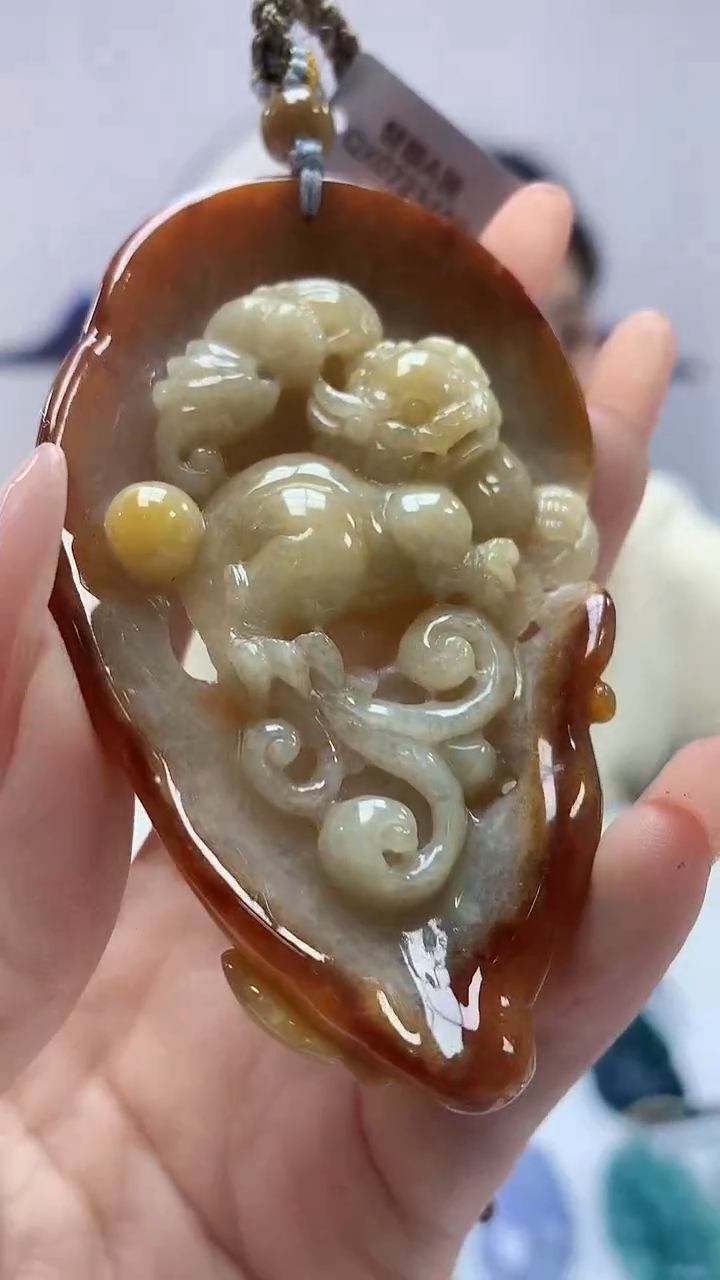 【闪购商品】定制翡翠未镶嵌0405DD-毛货挂件157