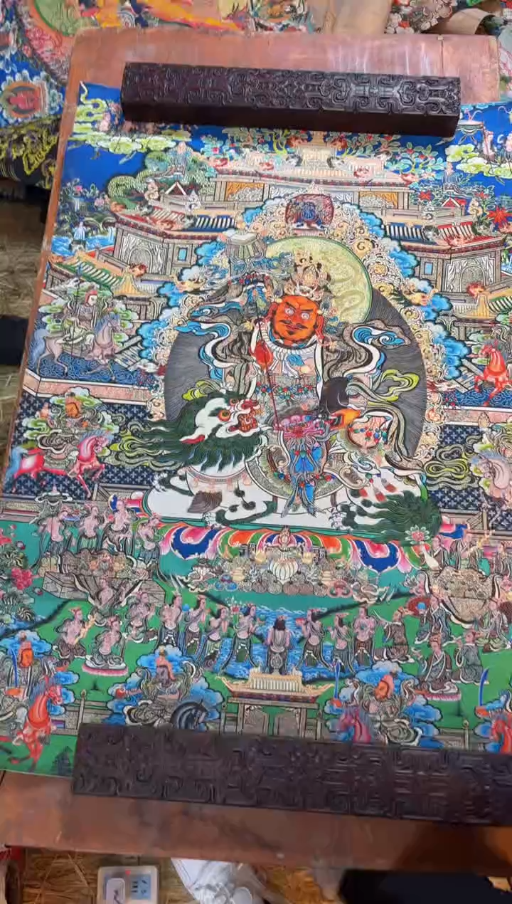 装裱画精品手绘唐卡链接--A