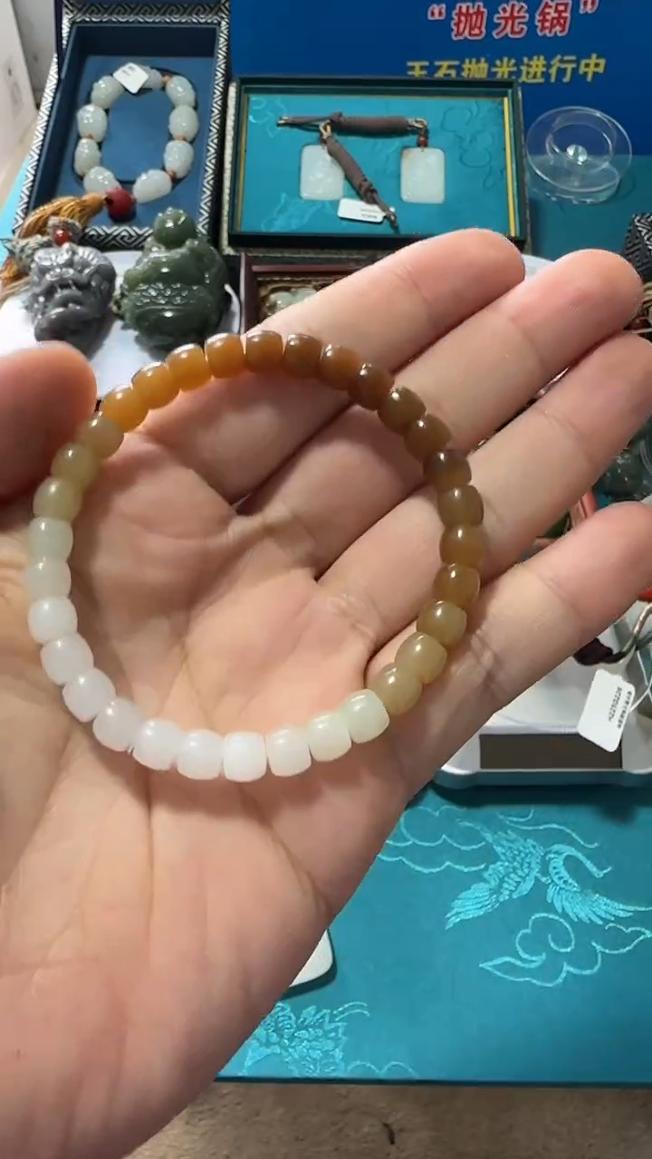 和田玉手串未镶嵌多样性发货拍一发一