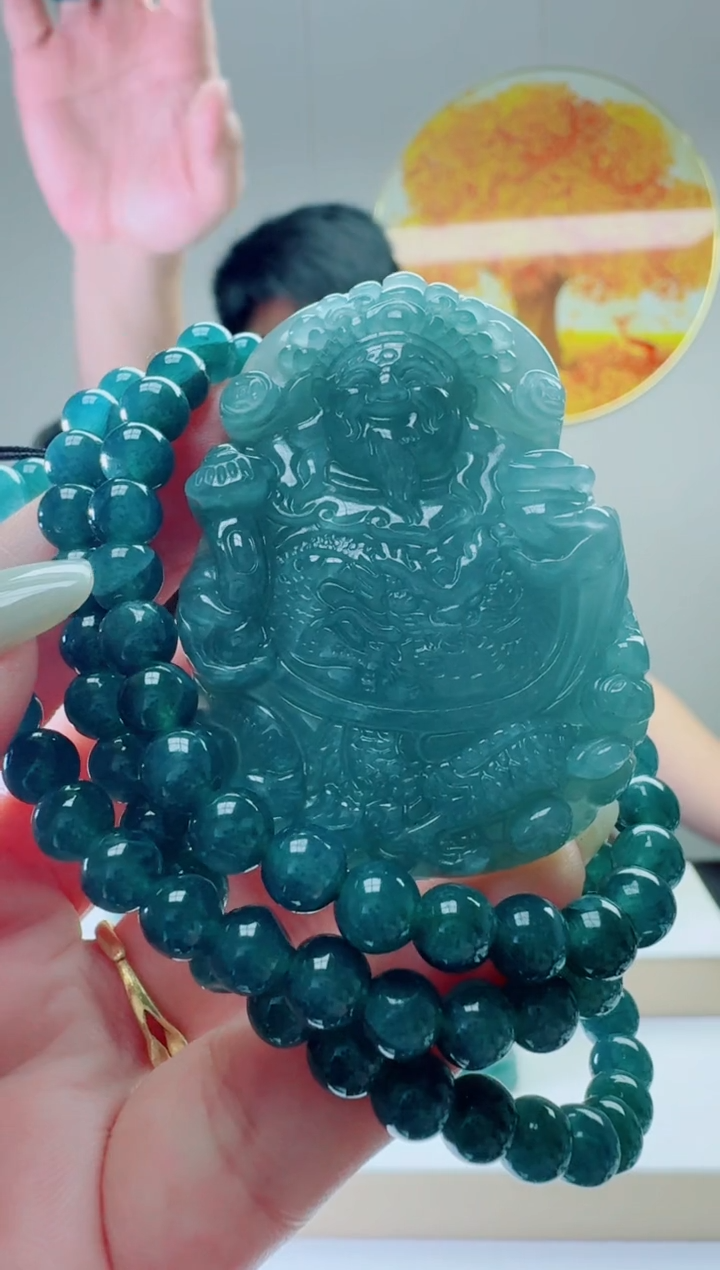 翡翠未镶嵌颈饰多样性随机发其一