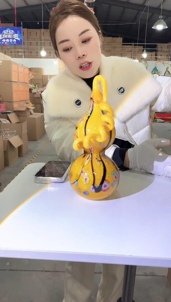 【闪购商品】无铅玻璃悠悠W-花器-99早