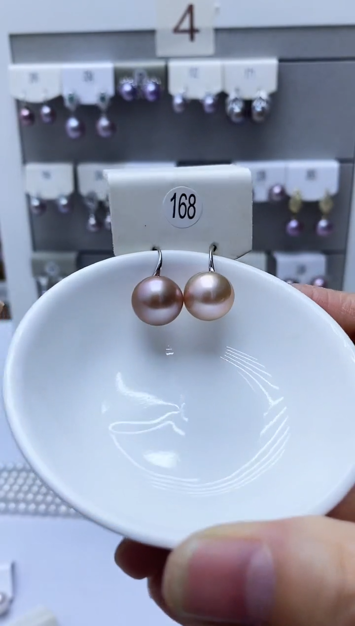 【闪购商品】淡水珍珠耳饰银S925镶嵌168