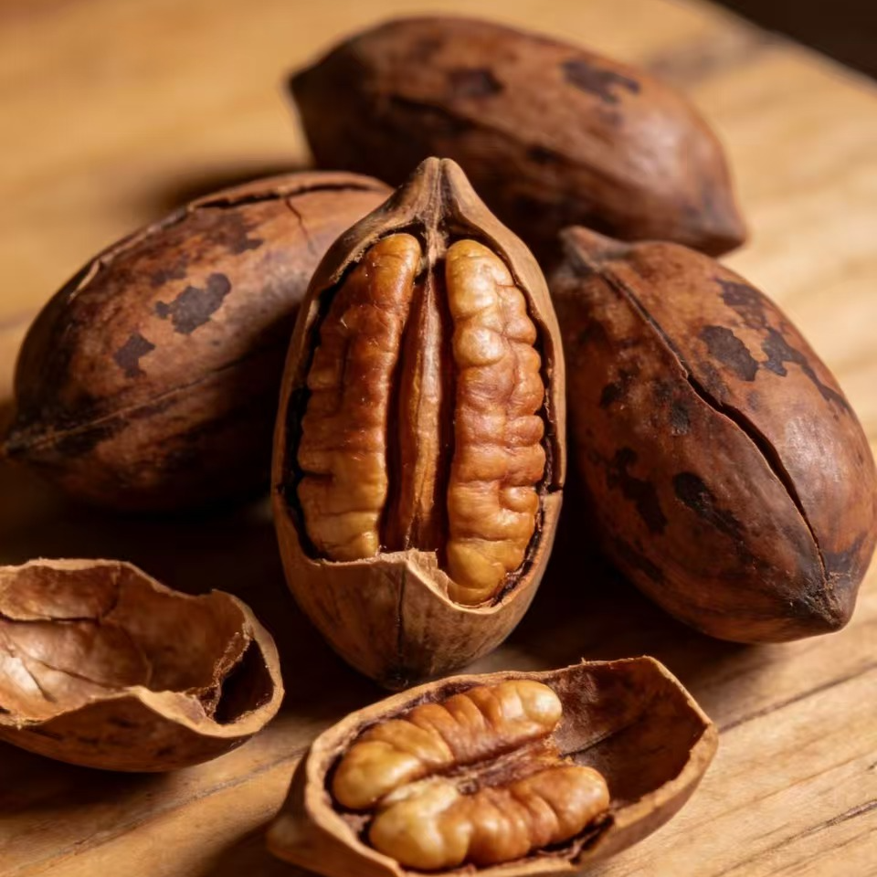 新货大颗粒碧根果长寿果坚果炒货休闲零食