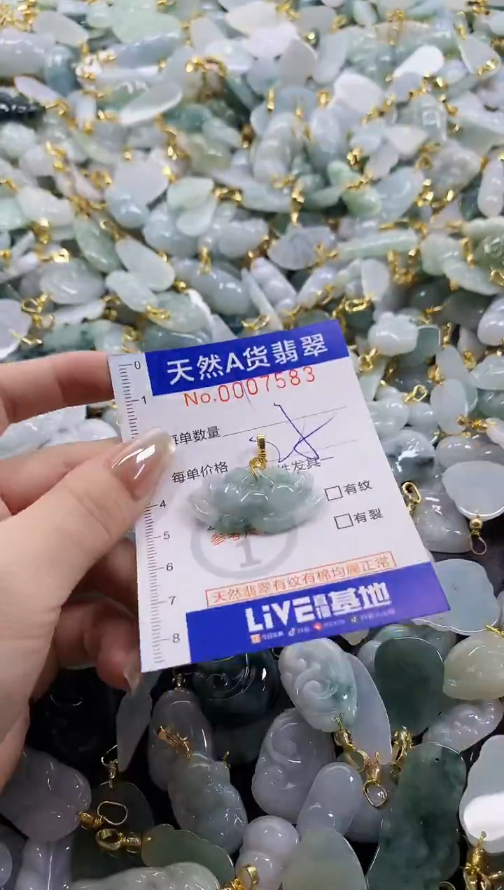 颈饰未镶嵌翡翠天然A货翡翠