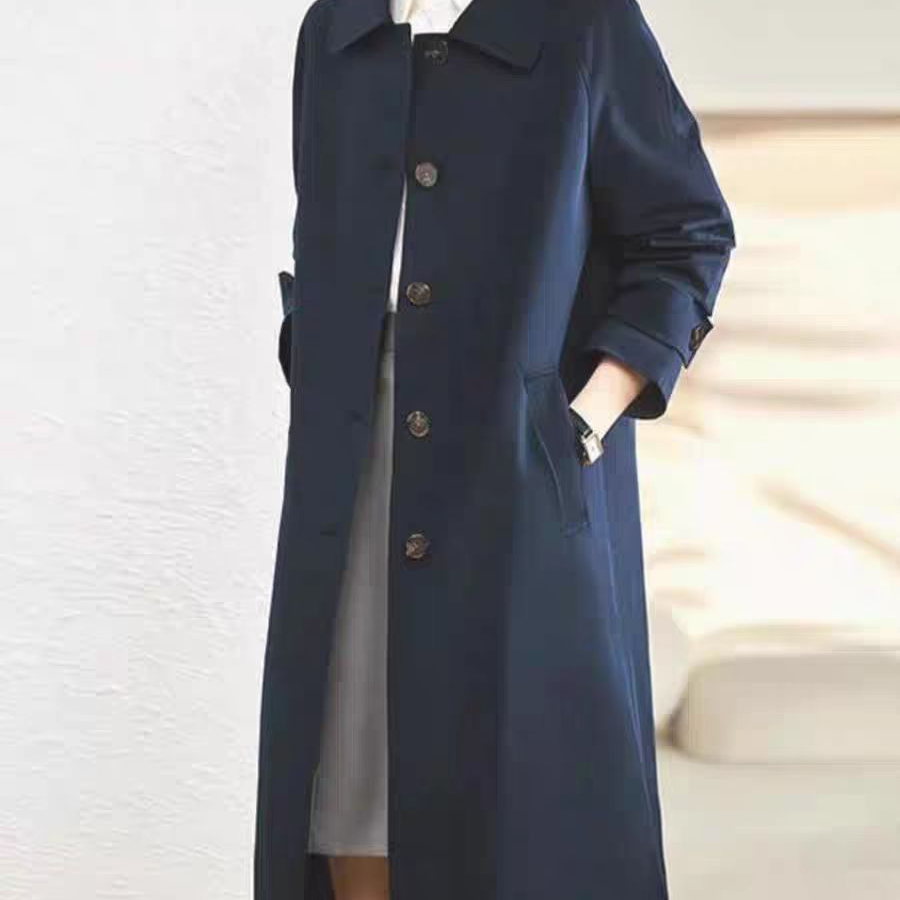 【媛媛专属】【羊毛填充内胆】风衣款翻领气质大气简约羊毛外套