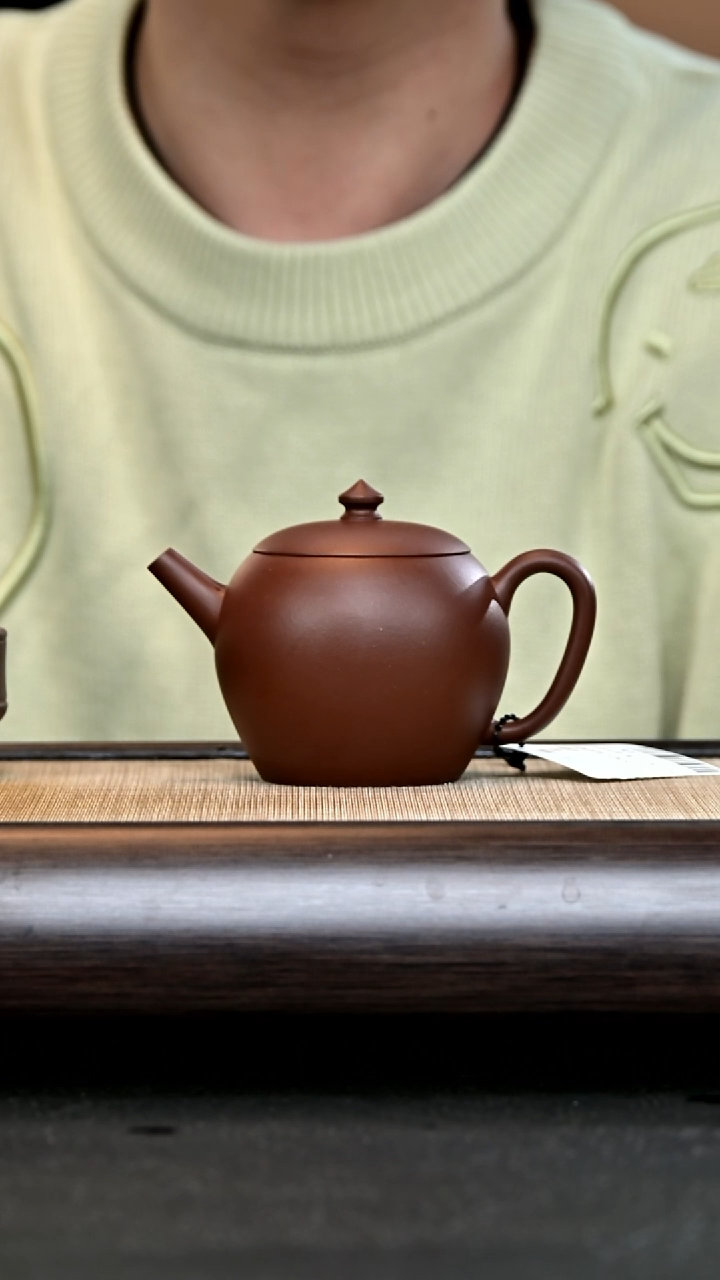 【闪购商品】紫砂茶壶Ah3732 明式巨轮 红紫泥