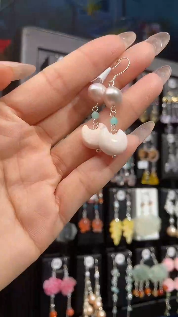 银S925镶嵌耳饰紫晶本**❤本心
