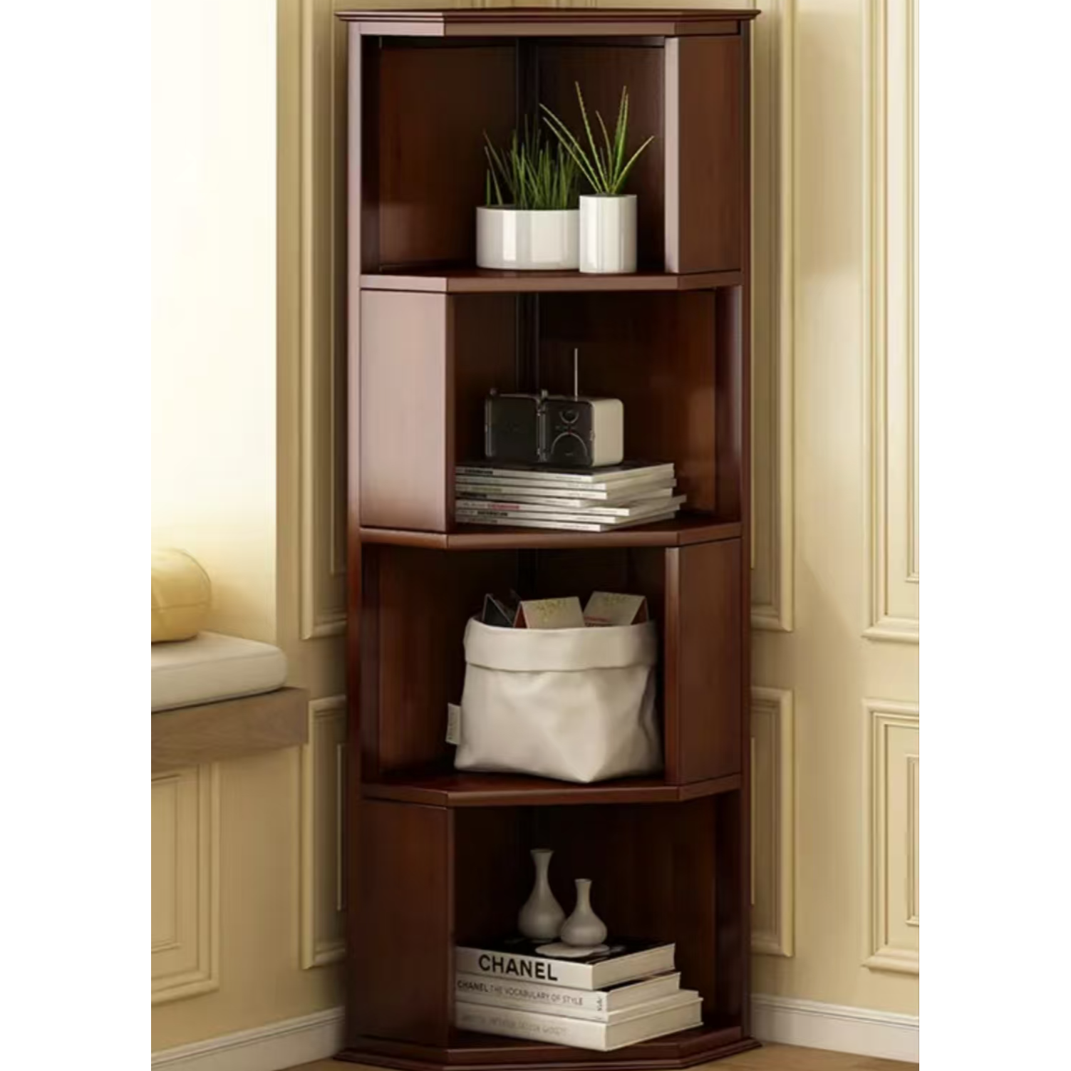 转角置物架墙角柜客厅卧室三角储物餐厅创意拐角边角收纳落地柜子