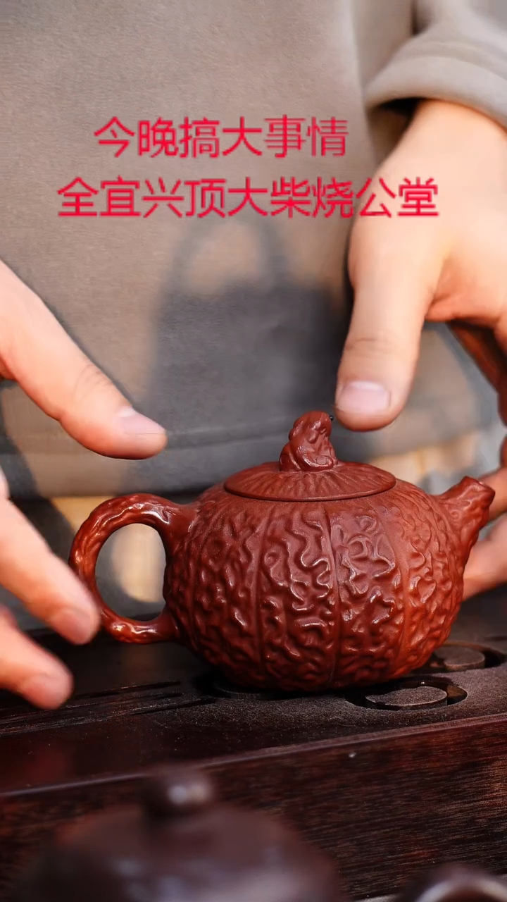 茶壶紫砂宜兴紫砂柴烧