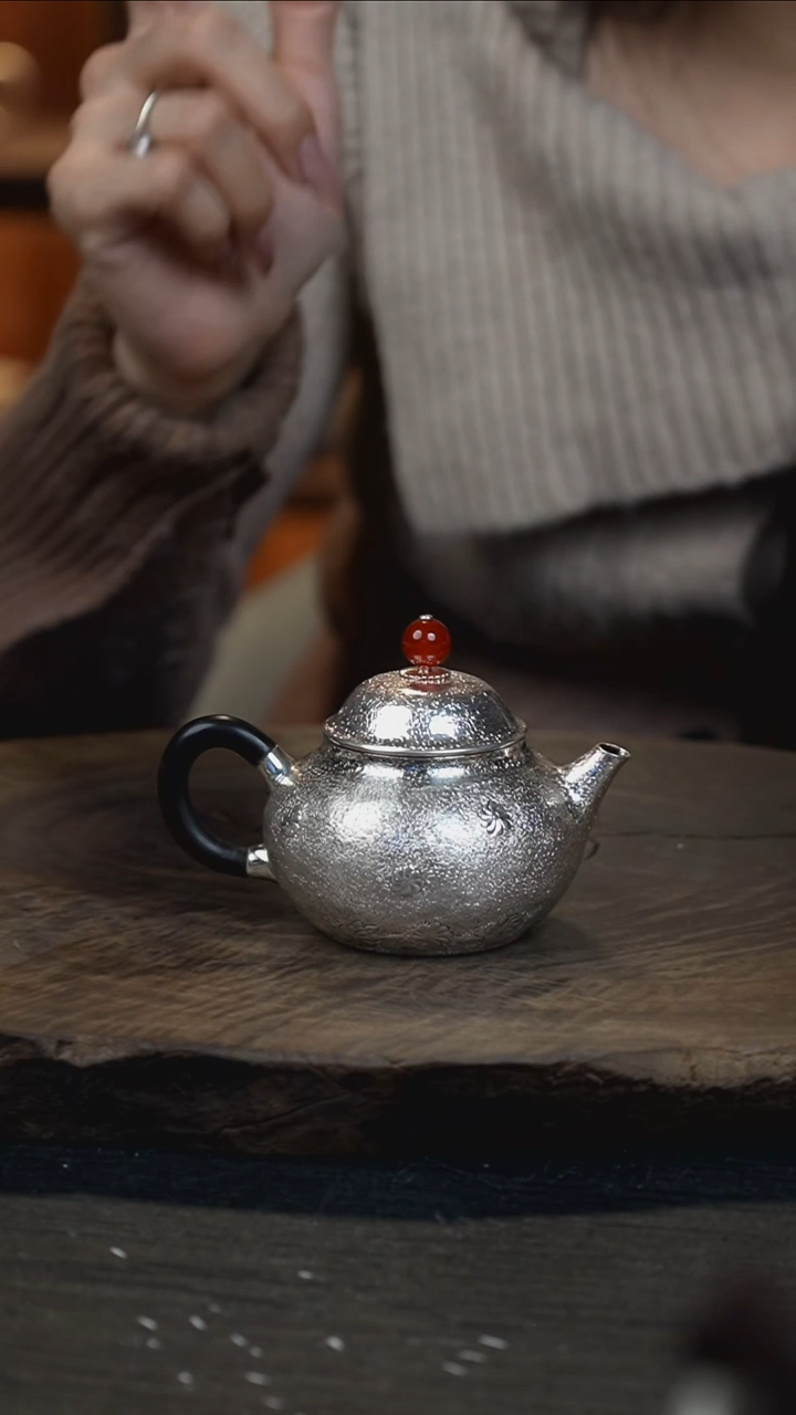 手工新品银壶999