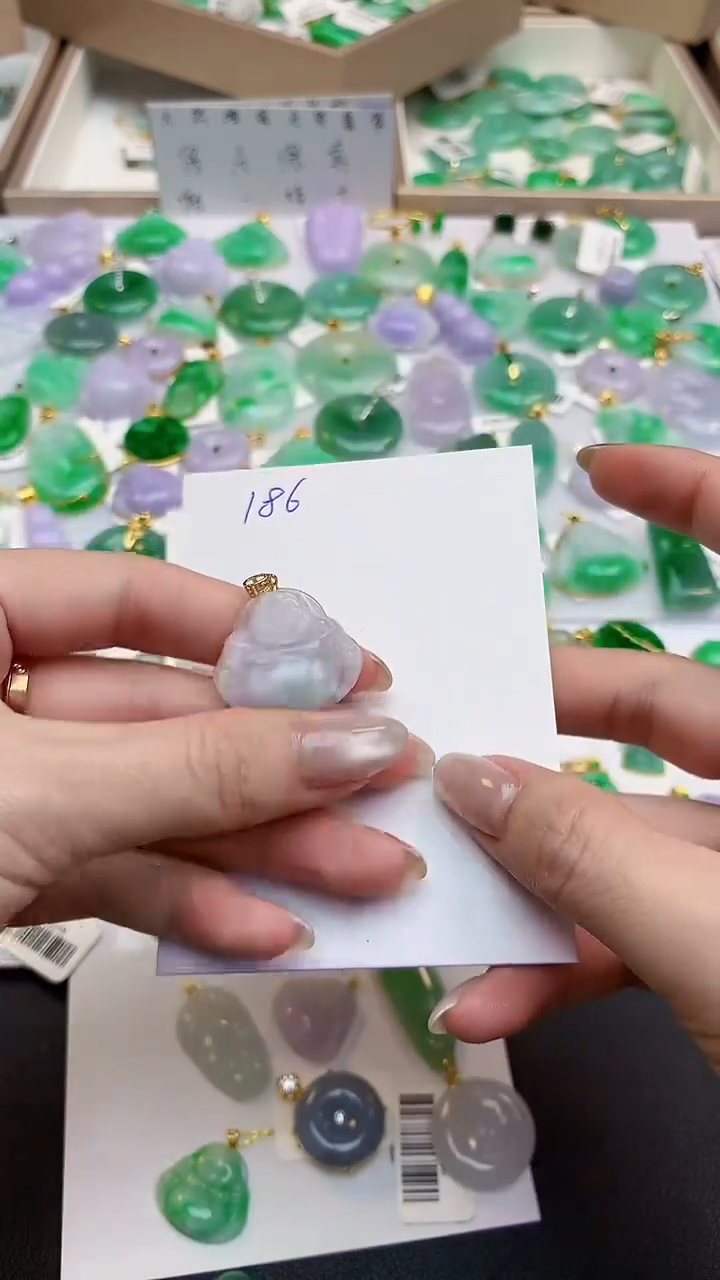 颈饰未镶嵌翡翠天然缅甸A货翡翠