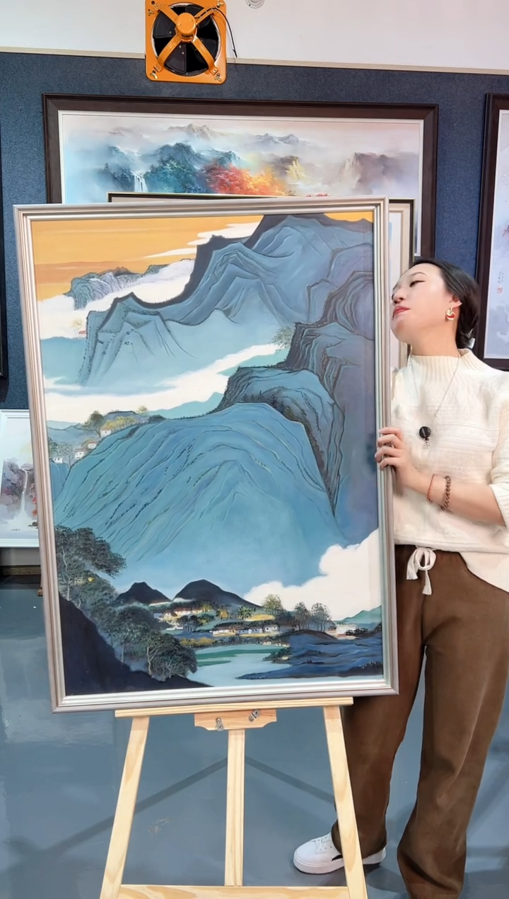 【闪购商品】油画91号 70*100 山水-手绘油画