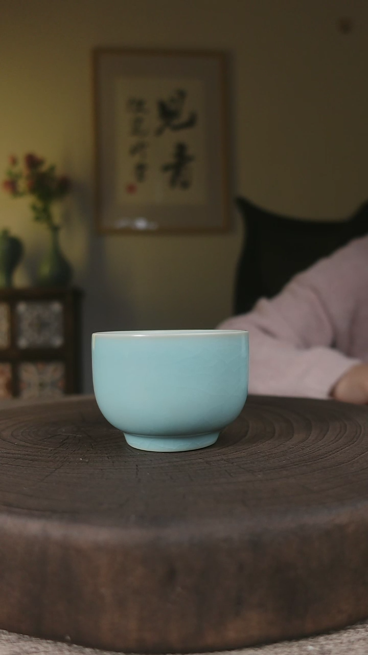 【闪购商品】杯子仿古天青罗汉杯