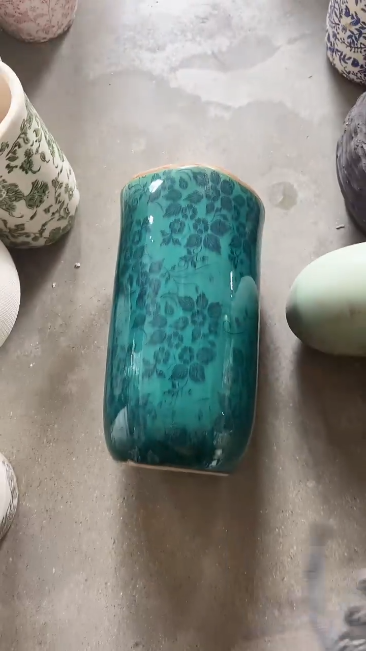 【闪购商品】无铅玻璃花盆高26cm内径12.5cm