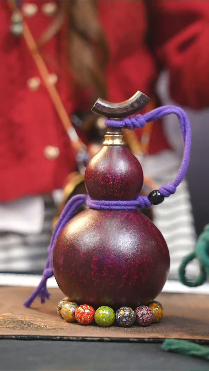 【闪购商品】WB117大漆酒葫芦不包手串及旋转底座