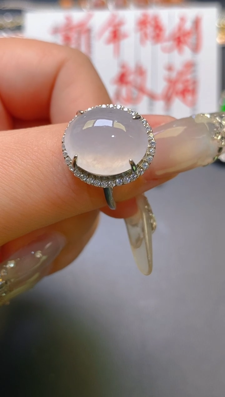 【闪购商品】翡翠耳饰银S925镶嵌天然A货翡翠1