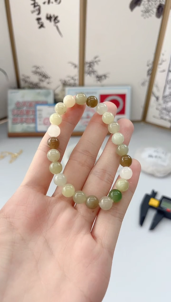 未镶嵌手链和田玉T91微色差
