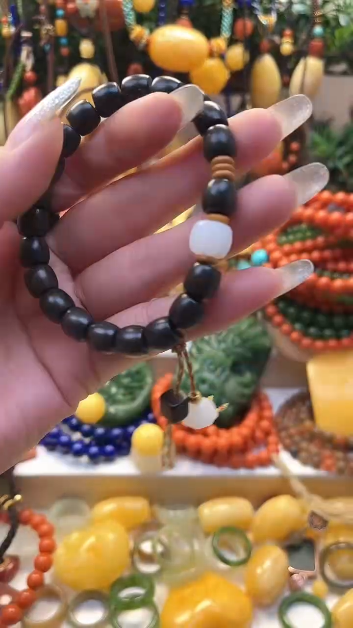 【闪购商品】檀香木无事牌紫光檀手串