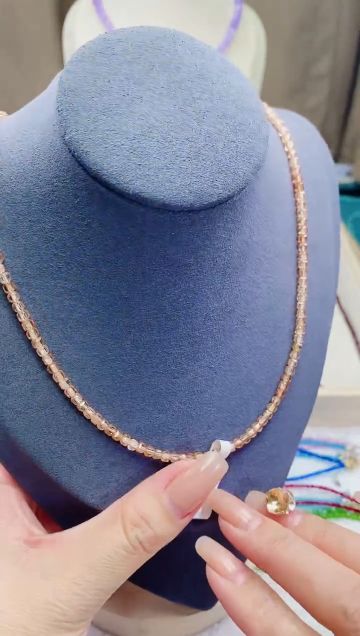 【闪购商品】钻石颈饰14K金镶嵌诗颜珠宝甄选SYZB94