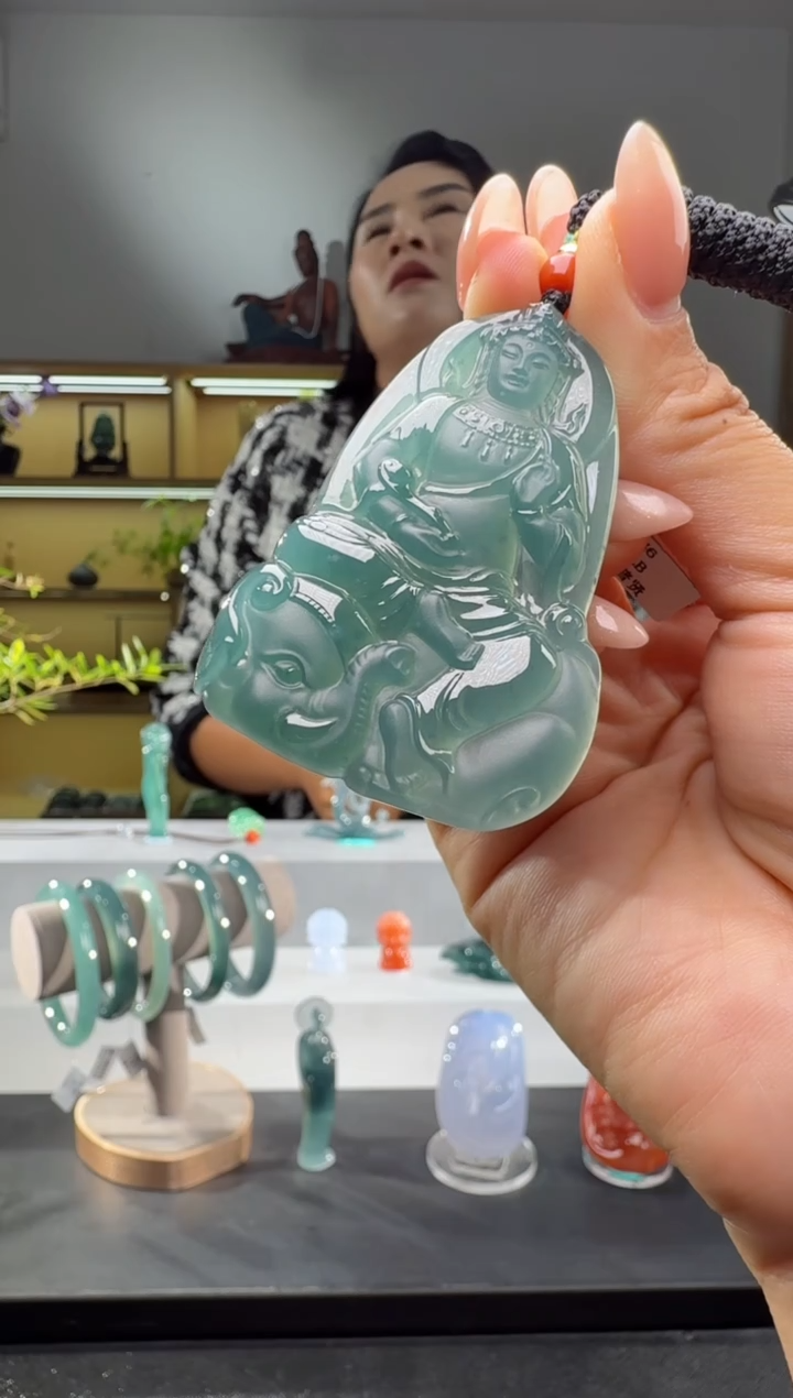 吊坠(不含链)未镶嵌翡翠普贤