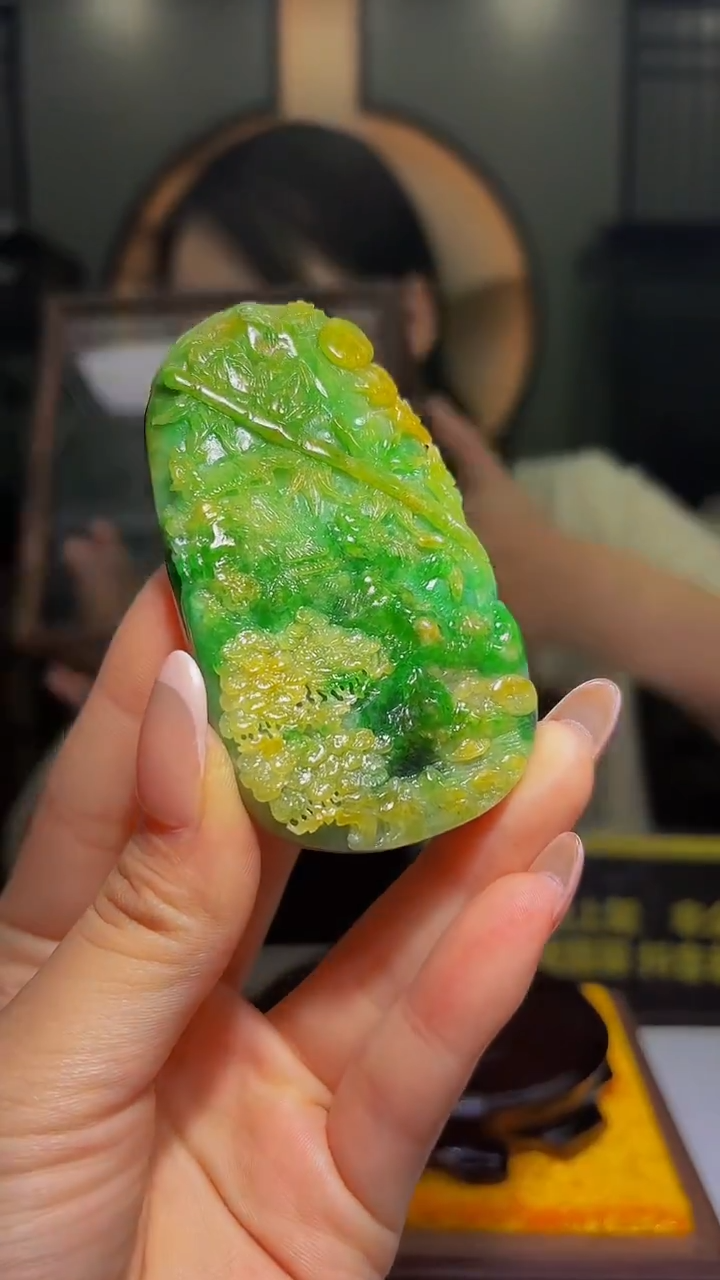 未镶嵌定制翡翠56/1208/Y/山水