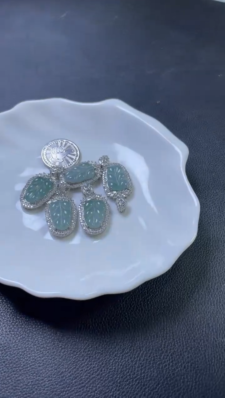 【闪购商品】翡翠颈饰银S925镶嵌W008-50465多样性发一