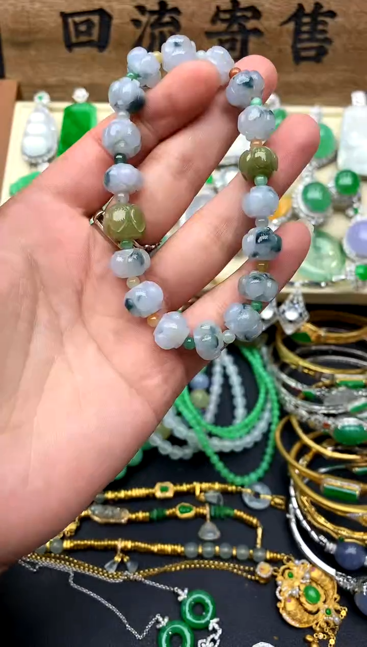 【闪购商品】翡翠手串未镶嵌244-中国好珍宝