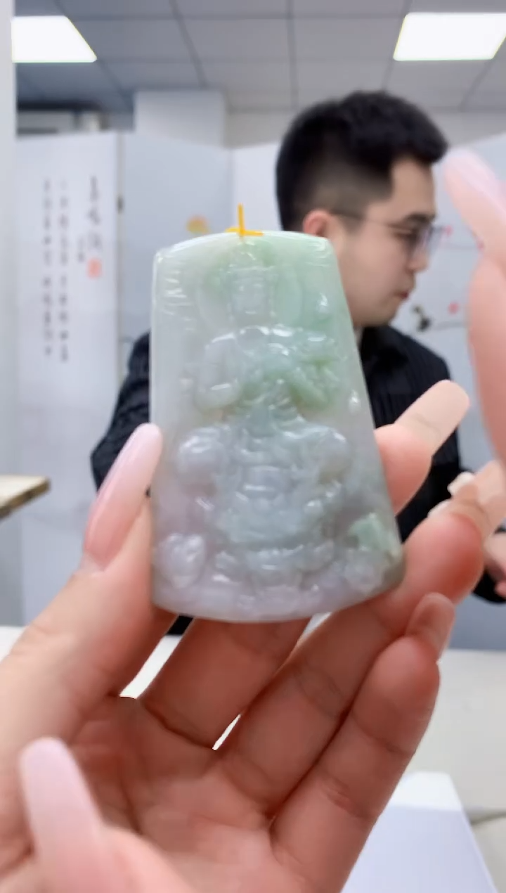 【闪购商品】定制翡翠未镶嵌5153lr-毛货挂件38