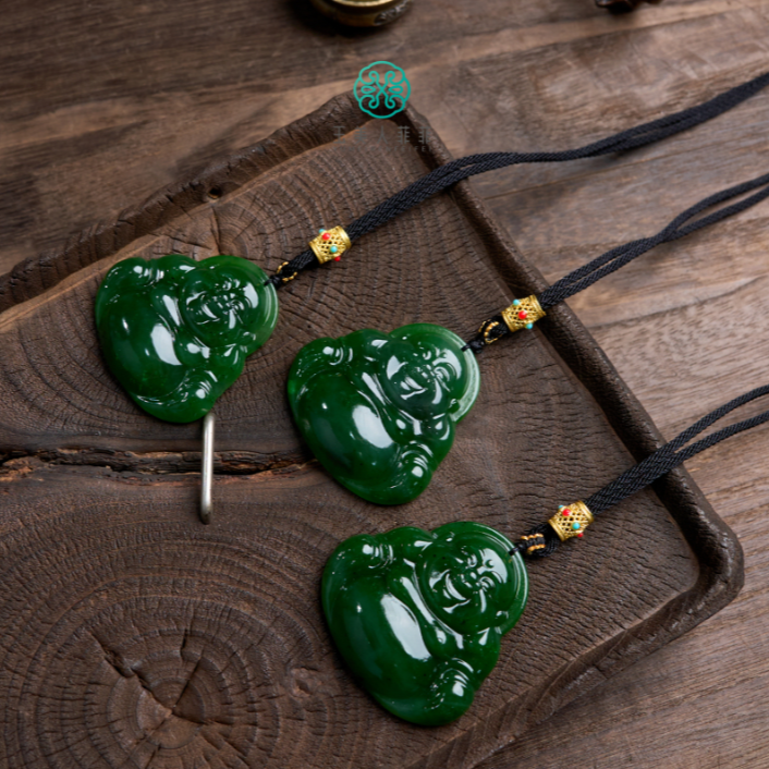 石惑珠宝！和田玉佛公吊坠约46*46mm~多样性发一