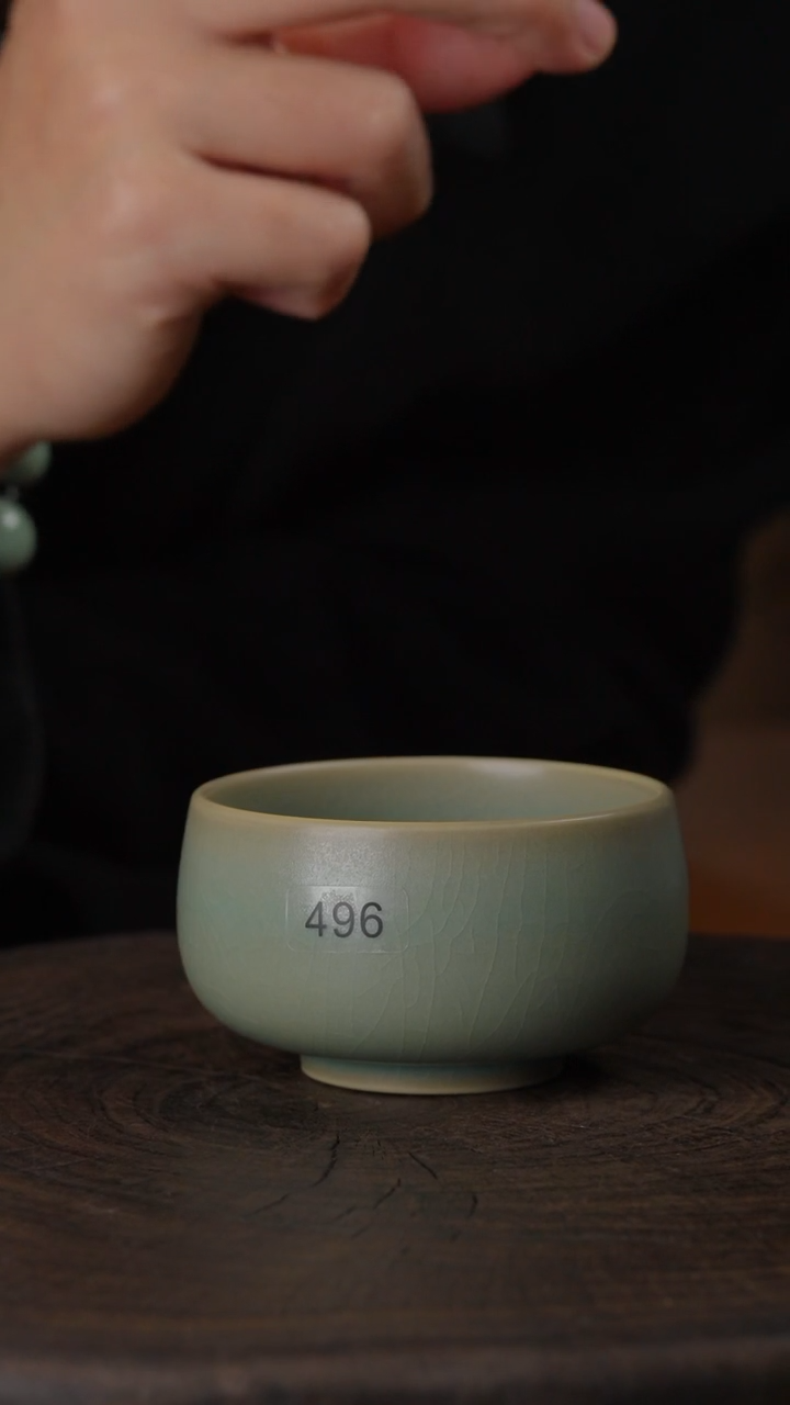 汝瓷 柴烧禅定  微瑕