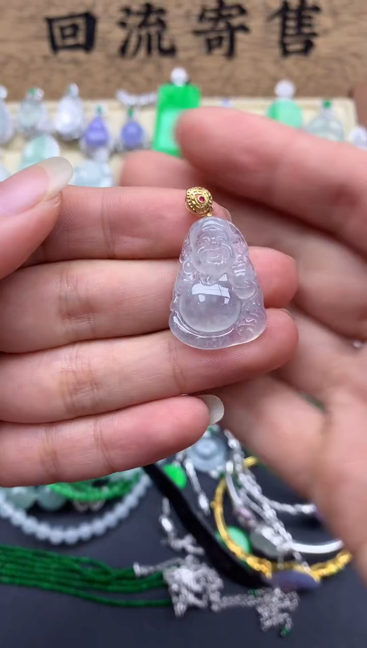 【闪购商品】翡翠颈饰18K金镶嵌372-中国好珍宝